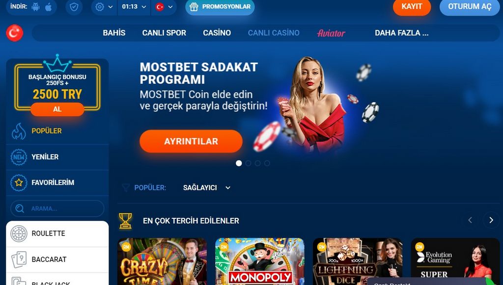 Қазақстандағы Mostbet онлайн ойын кәсіпорны